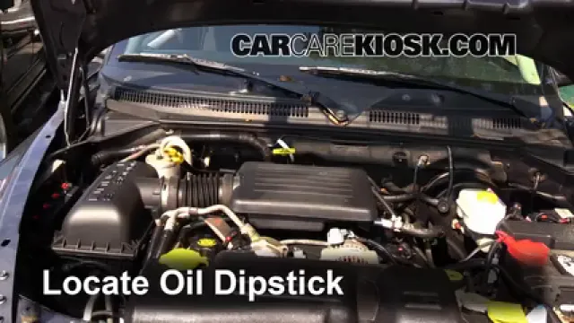 2003 Dodge Dakota SLT 4.7L V8 Crew Cab Pickup (4 Door) Huile Vérifier le niveau de l'huile